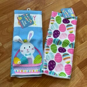 2 Easter kitchen Towels‎
